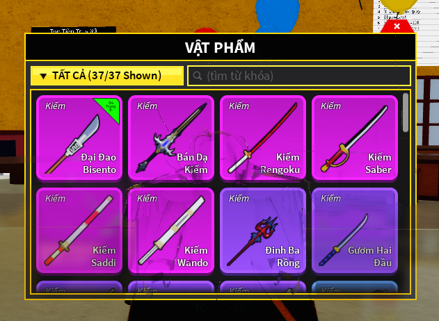 Sale: Đang giảm giá Level : Max Melee : 3-5 Sea : Random Devil Fruit : Awakend, 1M+ - Mã #59210277