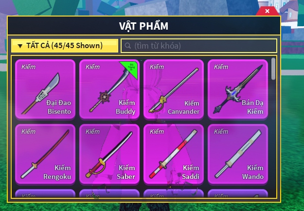 Level : 2450 Max Level Melee : 3-5 Melee Sea : Random Sea Fruits : Devil Fruit Awakend hoặc Devil Fruit 1M+ - Mã #94032559