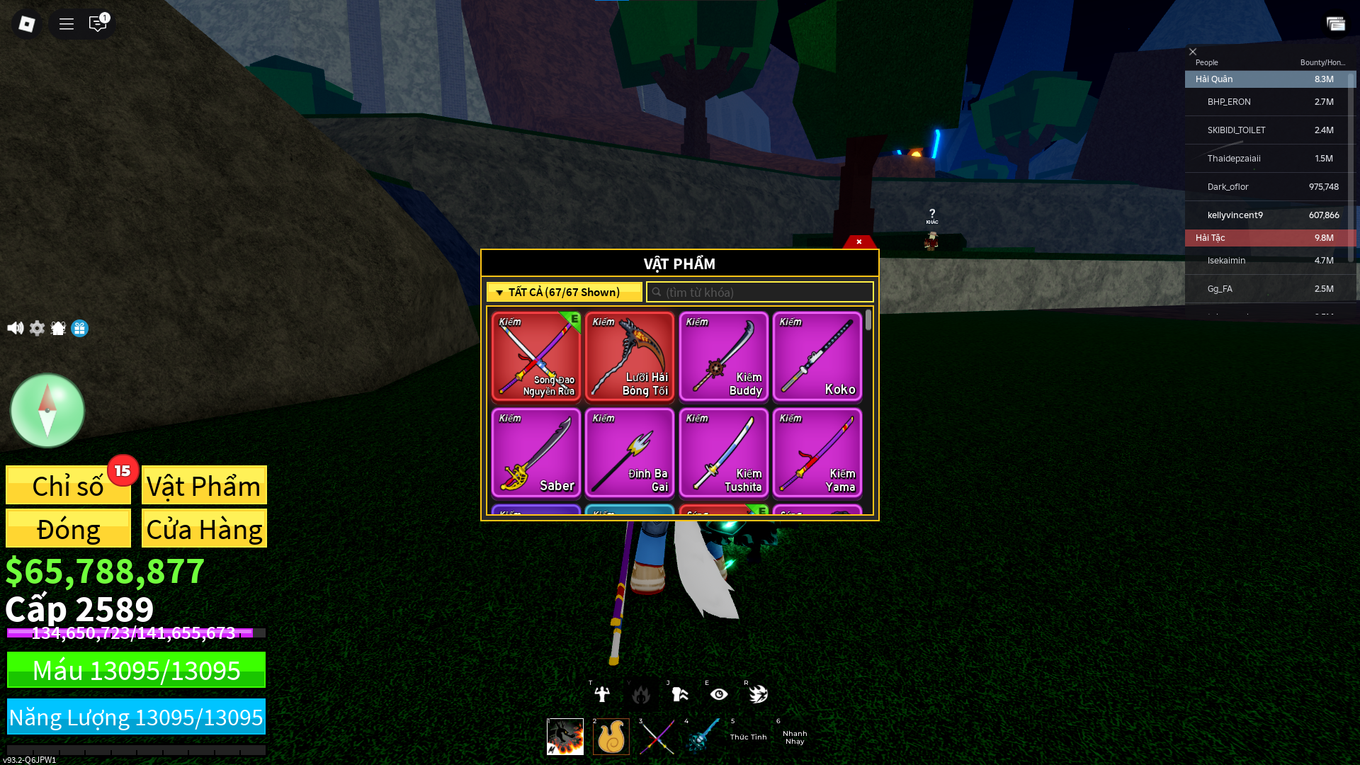 65m beli, lưỡi hái bóng tối - Mã #71020216