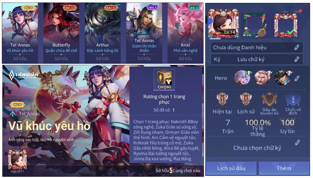 Tel'Annas Vũ khúc yêu hồ - Mã #16382007