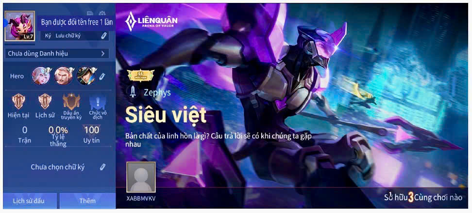 Zephys Siêu Việt - Mã #16896882