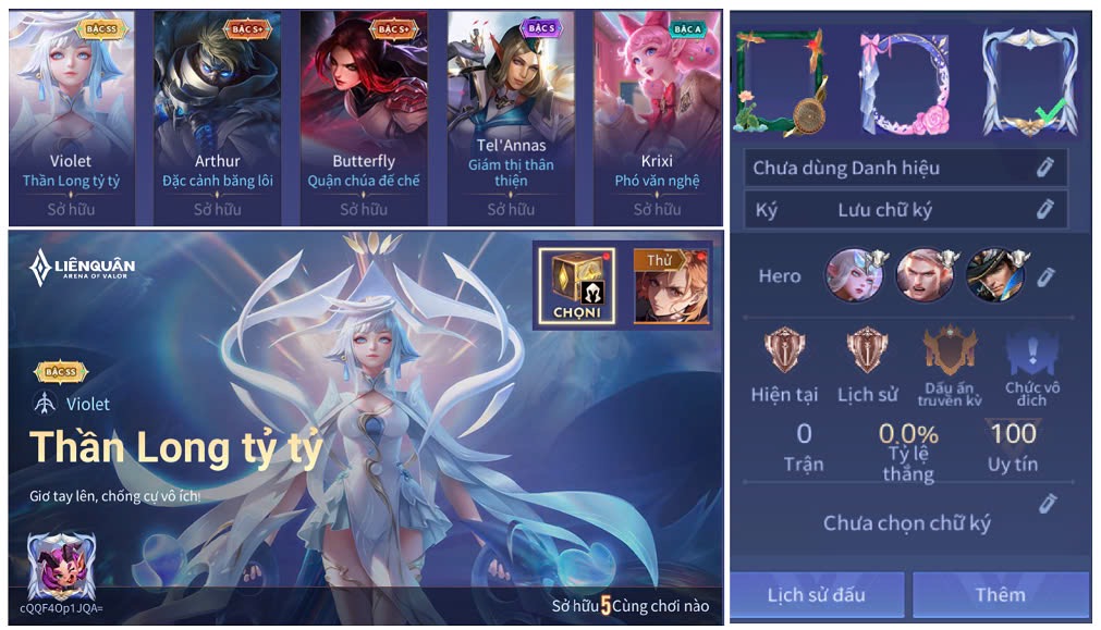 Violet Thần long tỉ tỉ - Mã #43883023