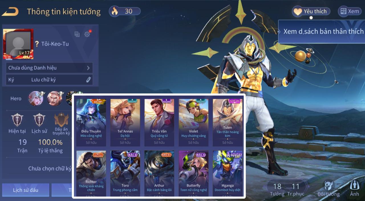 Tulen tần thần hoàng kim - Mã #100635766